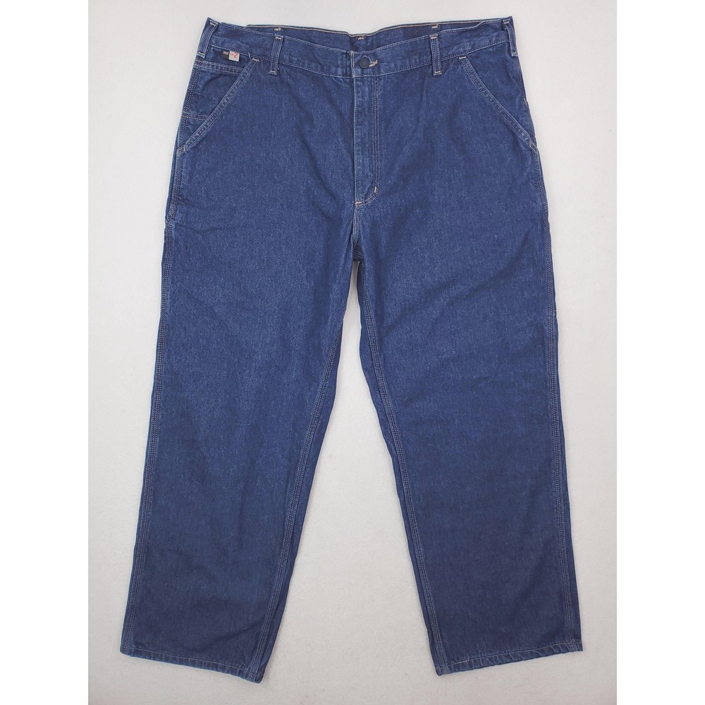 Carhartt FR Jeans Mens 40x30 Blue Denim Flame Resistant FRB13 Workwear Pants